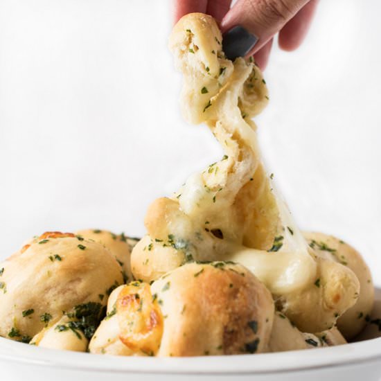 Cheese Stuffed Garlic Knots