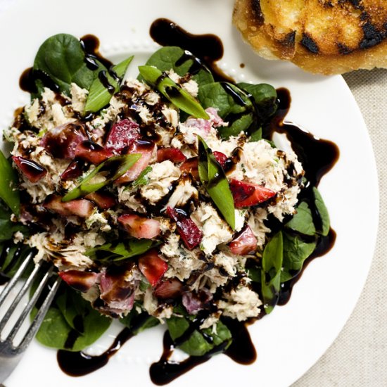 Strawberry Almond Chicken Salad