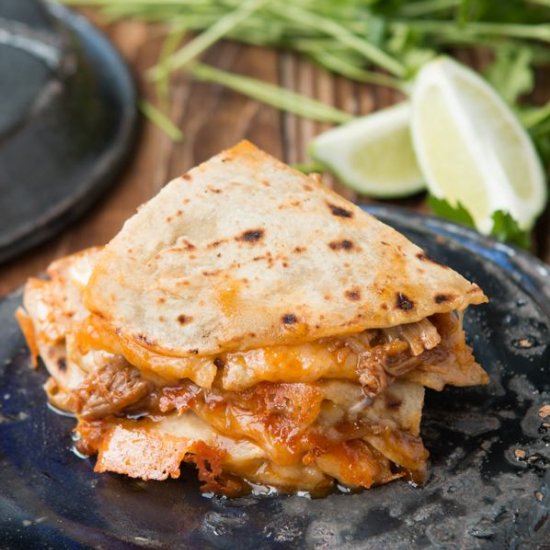 Sweet Pork Quesadilla