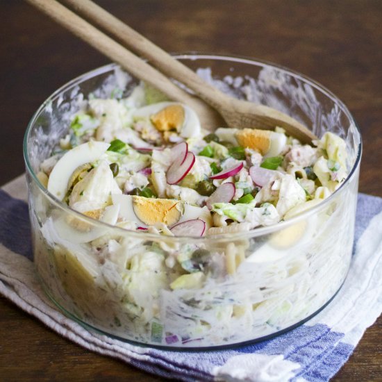 Pasta Salad with Yoghurt & Tuna