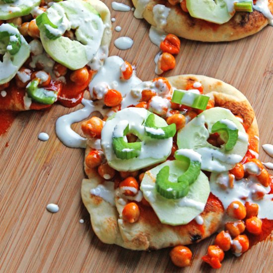 Buffalo Chickpea Flatbreads