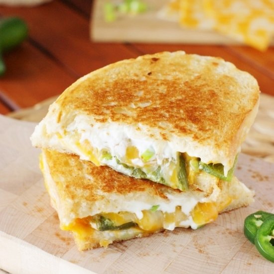 Jalapeno Popper Grilled Cheese