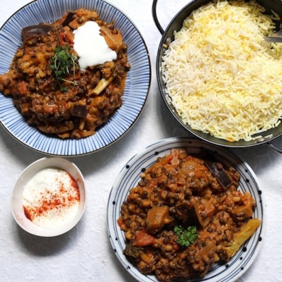 Tomato and Coconut Lentil Curry