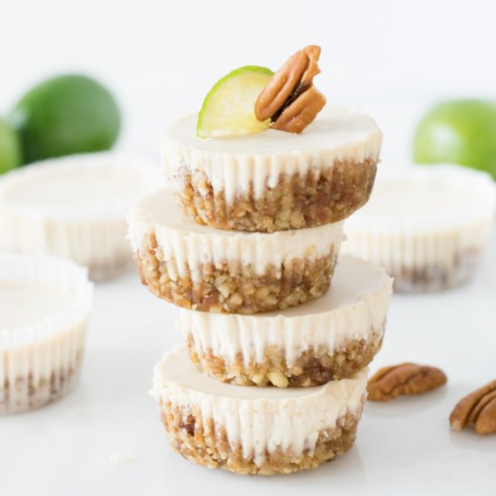 Mini Vegan Lime Cheesecakes