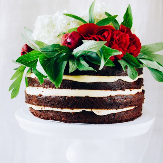 Brownie Naked Cake