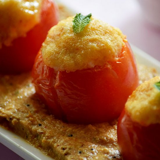 Stuffed Tomatoes With Gravy