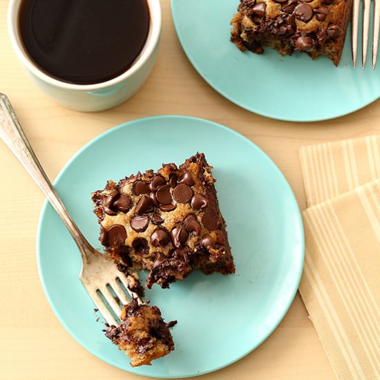 Banana Chocolate Chip Snack Cake