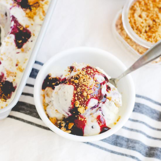 Blueberry Cheesecake Ice Cream