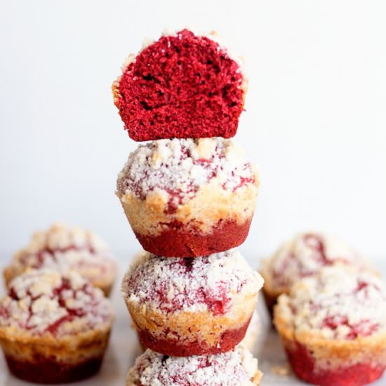 Red Velvet Cream Cheese Muffins