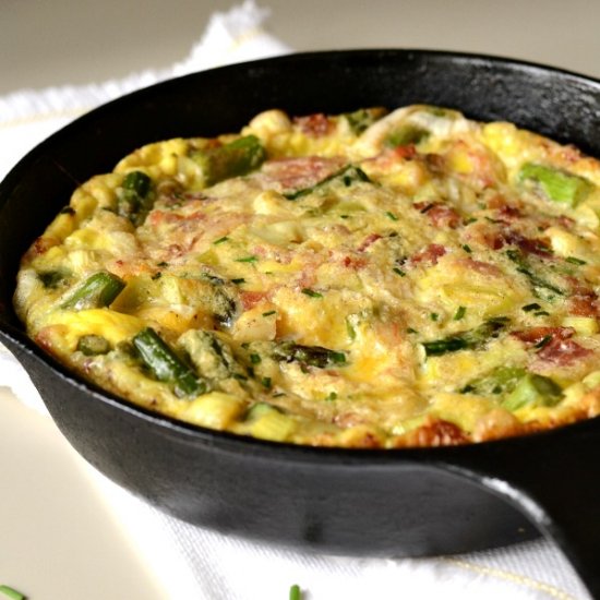 Asparagus Leek Frittata