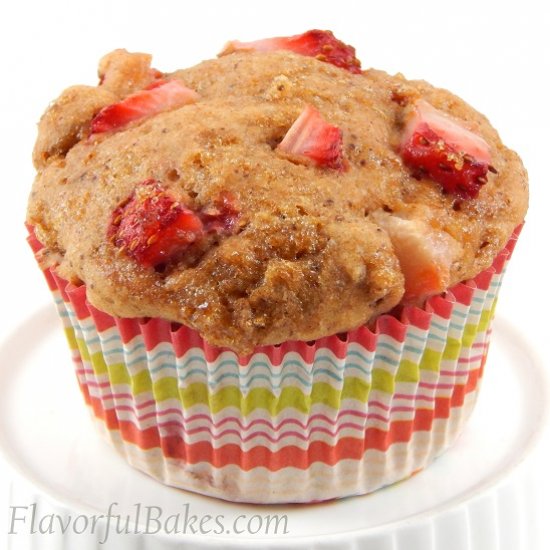 Whole Wheat Strawberry Muffins