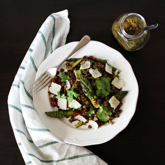 Asparagus with Coriander Pesto