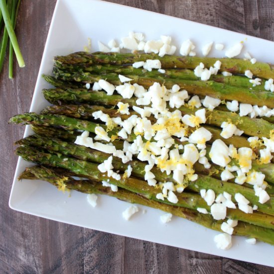 Grilled Lemon Garlic Asparagus