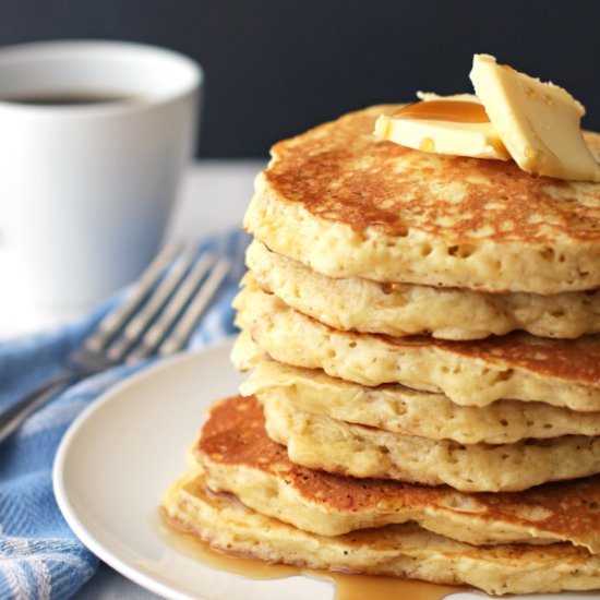 Soaked Whole Grain Pancakes