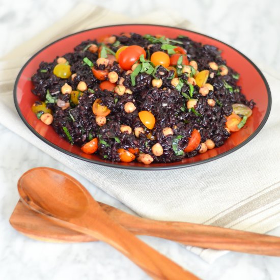 Bruschetta Black Rice Salad