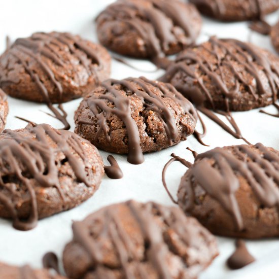 Double Chocolate PB Protein Cookies