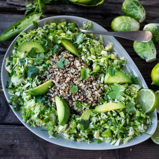 Mexican Brussels Sprout Slaw