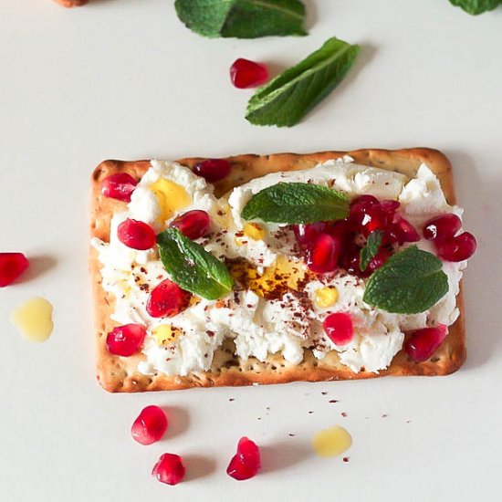 Labneh with Summac and Pomegranate