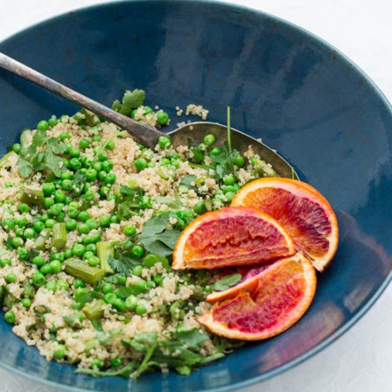 Roast Orange, Asparagus & Quinoa