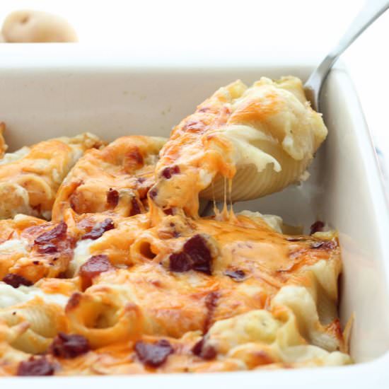 Perogy-Stuffed Shells