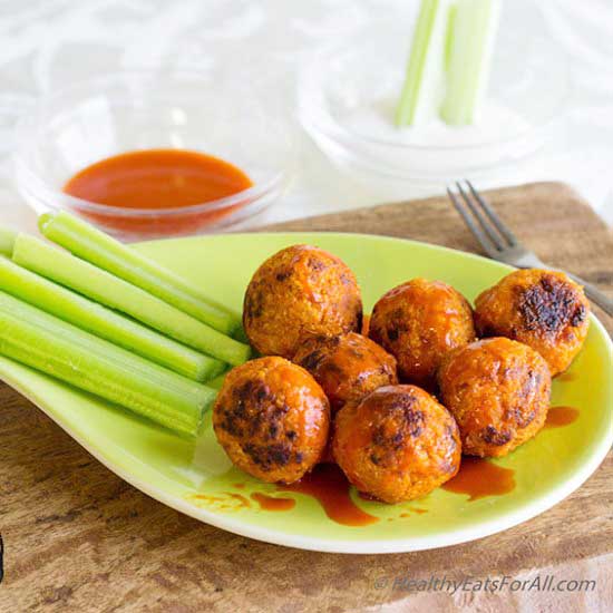 Quinoa and Cauliflower Buffalo Bite