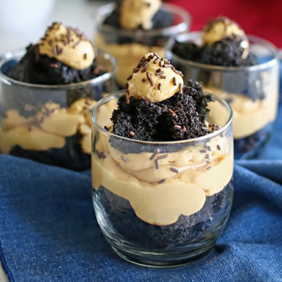 Black Velvet Peanut Butter Parfait