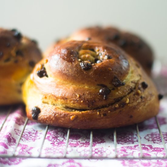 Chocolate Walnut Challah