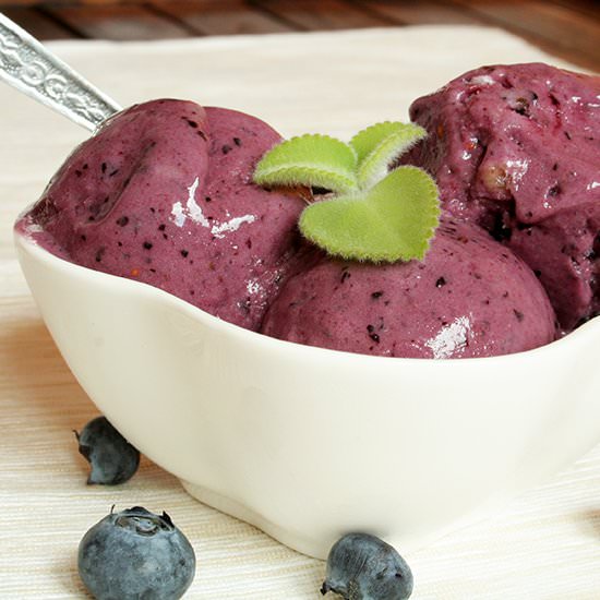 Banana Blueberry Ice Cream