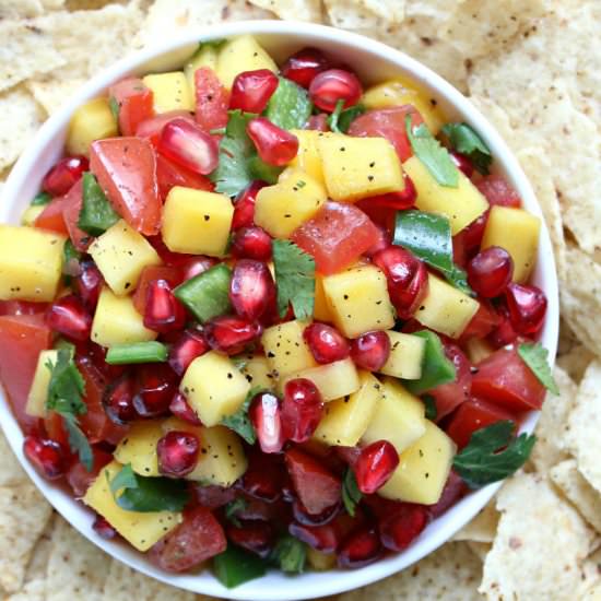 Pomegranate Mango Salsa