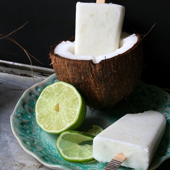 Coconut Lime Pops