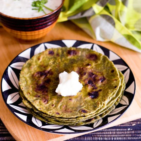 Whole Wheat Spinach Tortillas