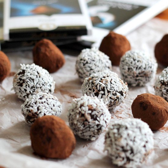 Coconut Salted Chocolate Truffles