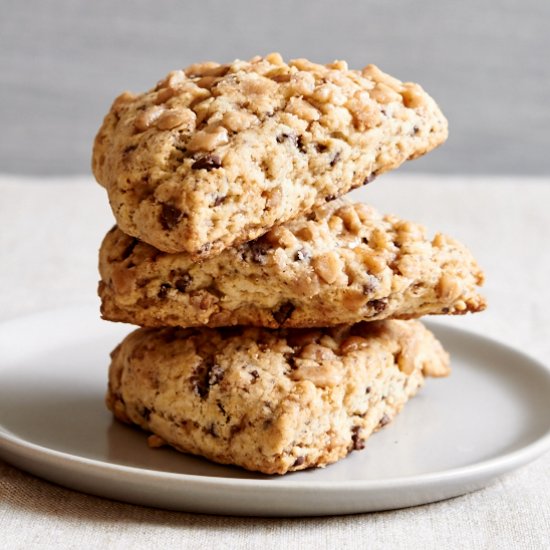 Chocolate Toffee Scones