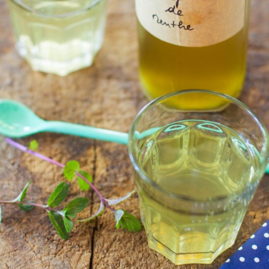 Mint homemade syrup