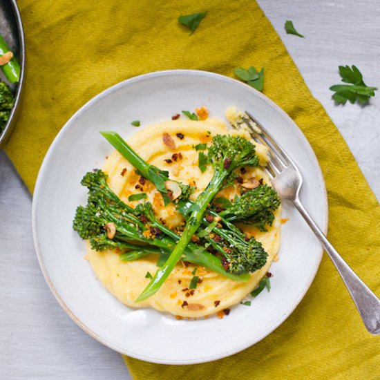 Tenderstem with Polenta