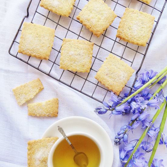 Chamomile Tea & Lemon Shortbread