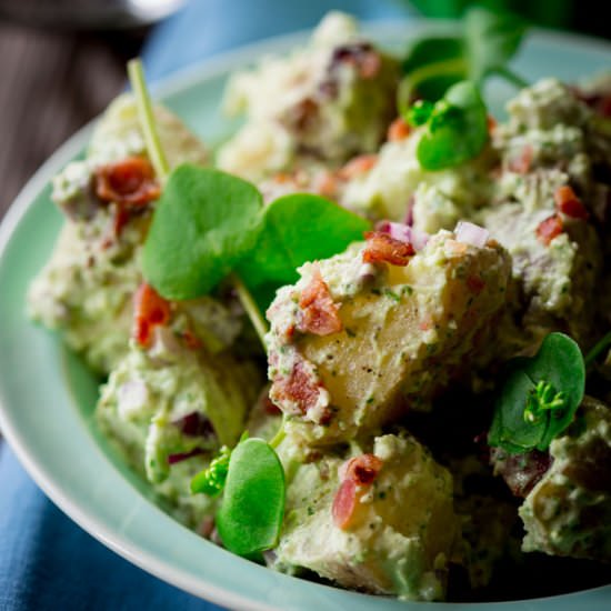 Pesto Bacon Potato Salad