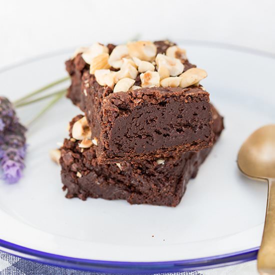 Vegan hazelnut brownies