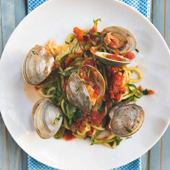 Whole30 Clams + Zoodles