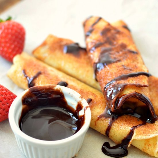 Cinnamon Sugar Dessert Crepes