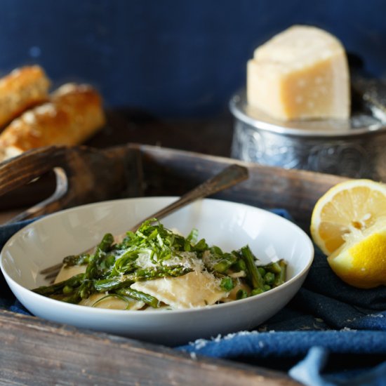 Spring Ravioli with Lemon Butter