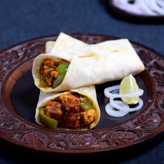 Paneer Tikka Kathi Roll