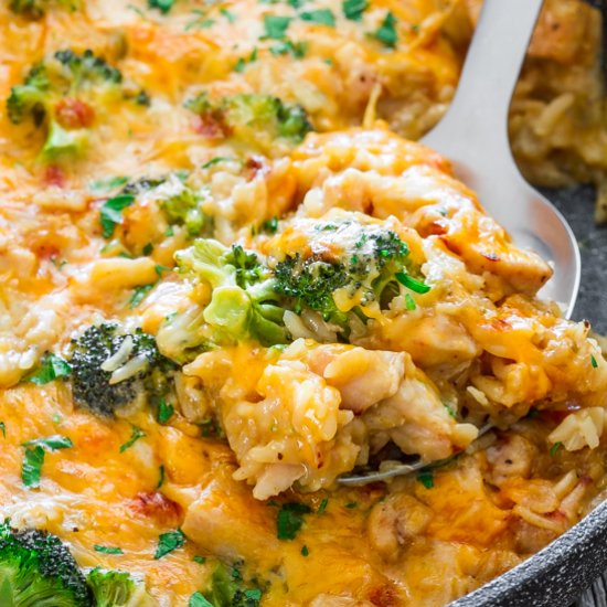 One Pot Chicken Rice Casserole