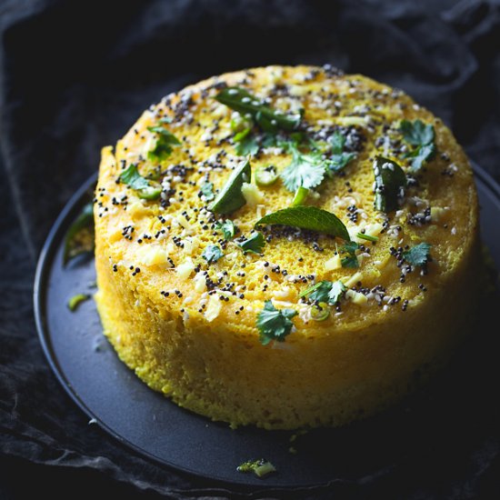 Steamed Savory Chickpea Flour Cake