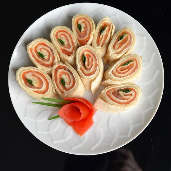 Smoked Salmon Pinwheels