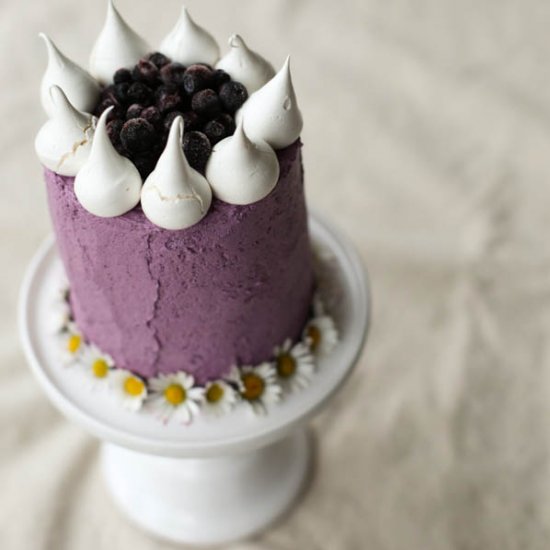 Cardamom and Blueberry Cake