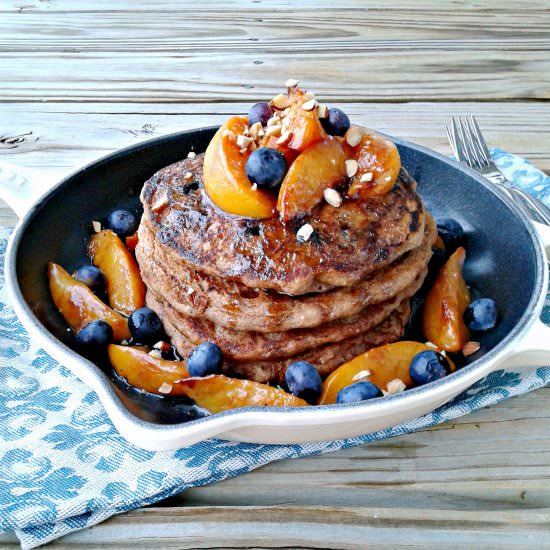 Vegan Blueberry Coconut Pancakes