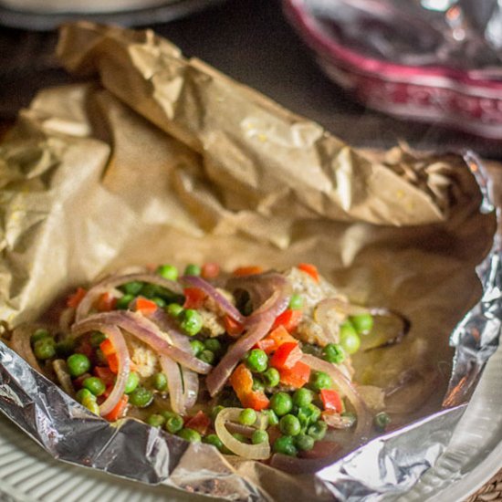 Curried Chicken en Papillote