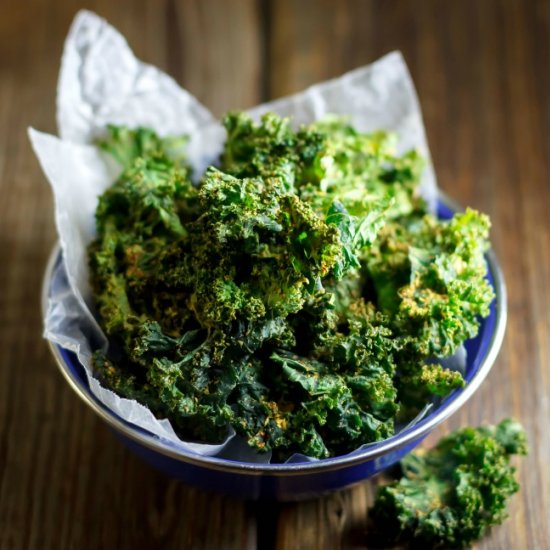 Indian Spiced Baked Kale Chips