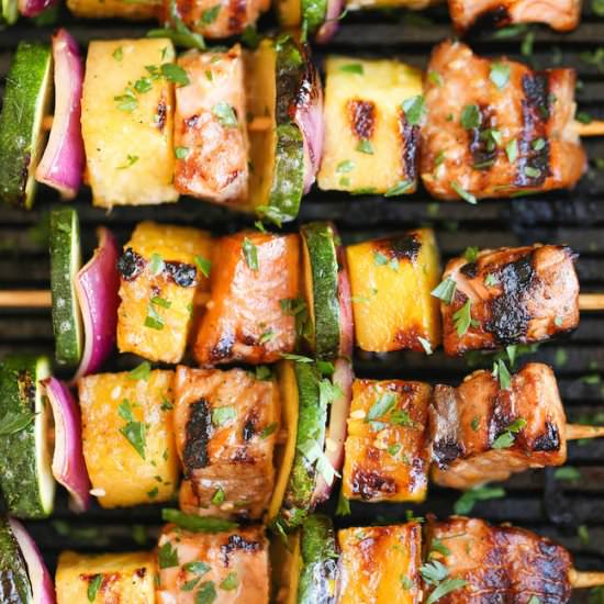 Asian Salmon Kabobs